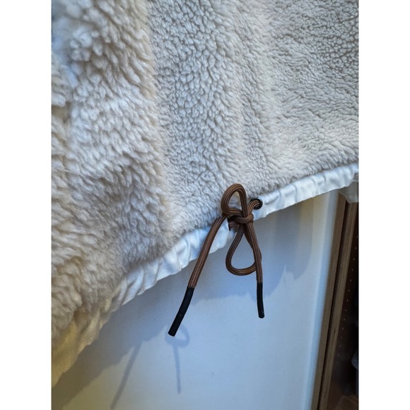 Varley Posey Sherpa Fleece Jacket in Ivory/White - Women's Size L Cozy Luxe - Picture 4 of 6